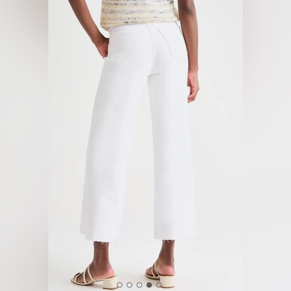 Splendid High Waist Wide Leg Crop Jean size 26 raw hem NWT - Picture 4 of 14